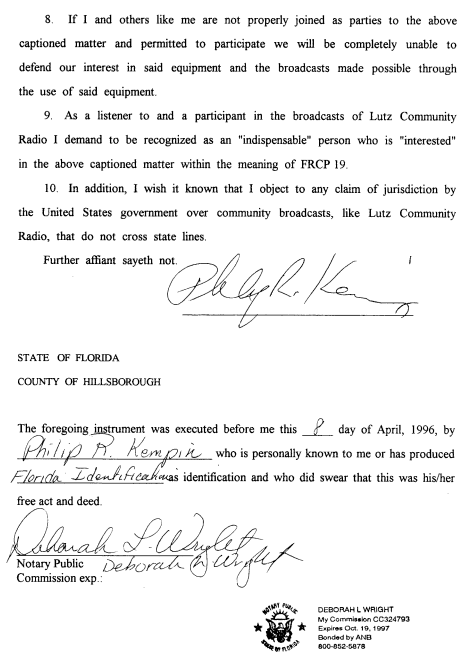 Kempin Affidavit Page Two