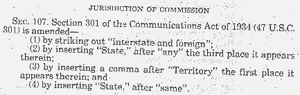 Communications Act of 1982, Section 107