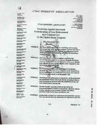 Page 1
Tenth Amendment Resolution
Utah Sheriff's Association
